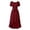 Wine, variant on LEKWK Medieval Dress for Women Puff Sleeve High Low Renaissance Dress Square Neck Corset Lace Up Ruffle Victorian Halloween Costumes