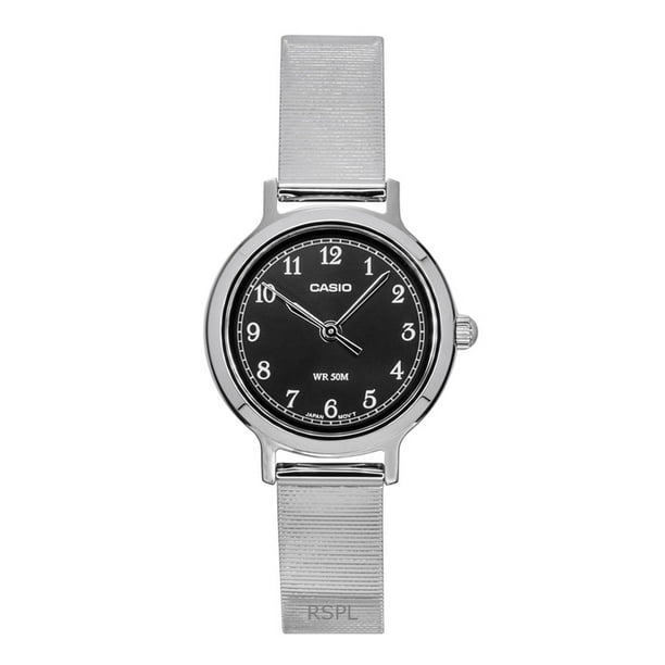 Casio Standard Analog Stainless Steel Black Dial Quartz LTP-B170D-1BV Women's Watch