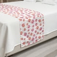 thumbnail image 2 of Floral Bed Runner, Cartoonish Flower Petals in Spring Colors on Plain Background, Decorative Accent Bedding Scarf for Hotels Homes and Guestrooms, King, Multicolor, by Ambesonne, 2 of 2