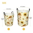 thumbnail image 5 of Daiia watercolor Bee Honey Honeycomb Bee Laundry Hamper With Handles Large Storage Basket/Toy Organizer/Dirty Clothes Collapsible Waterproof For College Dorms, Bedroom,Bathroom, 5 of 8