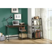 Homestar 2-PC Laptop Desk+4-Shelf Bookcase-Distressed Mocha