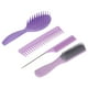 thumbnail image 3 of Juego de peines para peinar, juego de peines para el cabello, juego de cuatro cepillos para el cabello, peine para el cabello, instalación sin esfuerzo, 3 of 8