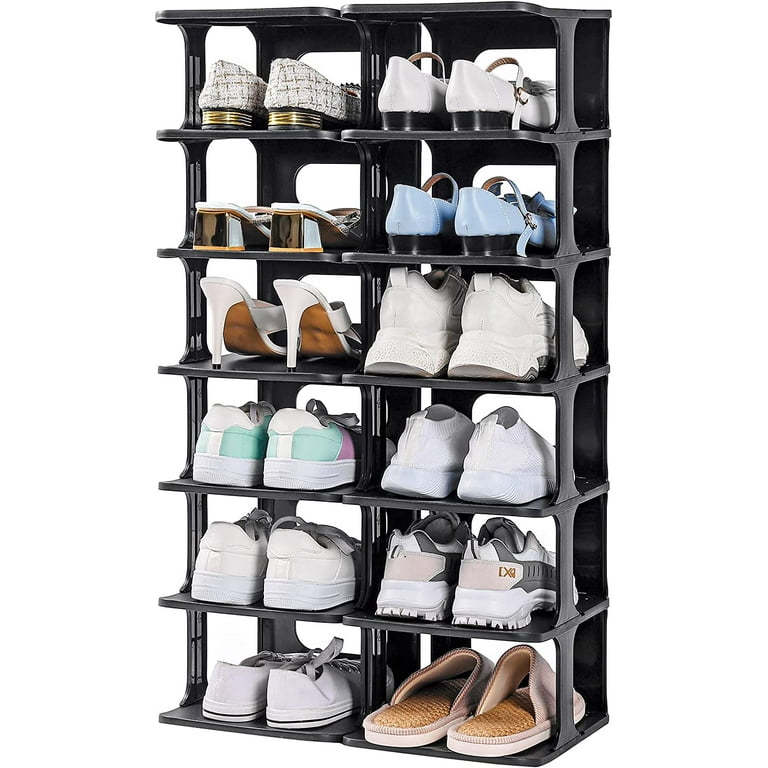 Free Combination Shoe Organizer for Closet, Free Standing Small
