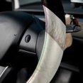 thumbnail image 5 of Swan Printed 14.5 Inch PVC Leather Steering Wheel Cover - Car Wheel Cover Auto Accessories, 5 of 6