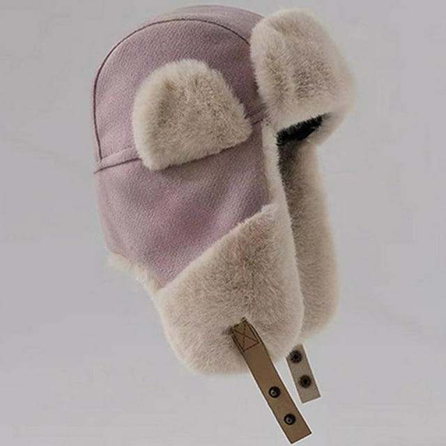 Sombreros de invierno para hombre y mujer, cálidos, con protección auditiva, gruesos, resistentes al viento y al frío, estilo locomotora.