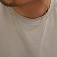 thumbnail image 6 of Nuragold 10k Real Yellow Gold Figaro Link 2.5mm Chain Necklace (16"-26") Italian Jewelry for Men & Women, 6 of 8