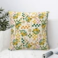 thumbnail image 4 of Pofeuu Lemon Print Double-sided plush pillowcase Square Throw Pillow Covers Pillows Cover for Living Room Bedroom Sofa Couch Cushion Cover（No pillow core）-22"x22", 4 of 7