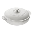 thumbnail image 1 of STAUB Céramique Moule à Brie Rond en Céramique avec Couvercle, Blanc Pur, 1 of 4