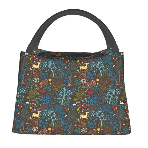 Fotbe Deers In The Forest 1 Bolsa Térmica Portátil con Estampado, Bolsa de Entrega de Alimentos Aislada, Bolsa Reutilizable de Gran Capacidad para Comidas y Supermercado