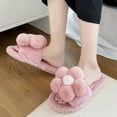 thumbnail image 2 of Vedolay Slippers for Women Indoor Soft Plush Lightweight House Slippers Cozy Trendy Slip-On Slipper Pink,41, 2 of 5