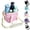 A, variant on Insulated Drink Carrier Bag for 4 Cups, Multiple Tumbler Carrier Caddy, Family Size 4 Compartment Drink Bag, Water Bottle Holder with Adjustable Strap, Drink Caddy Tote for Coffee, Travel, Outings A