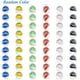 thumbnail image 2 of 100 Pieces Traditional Mixed Colorful Classic Retro Glass Marbles Cat Eyes Marbles Classic Toys [HK]., 2 of 5