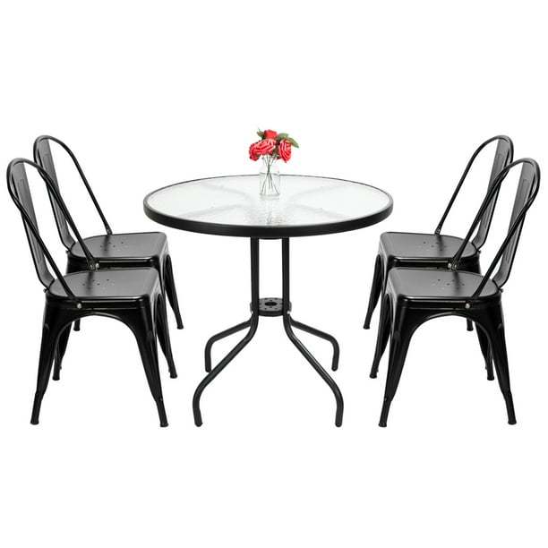 Patio Furniture Metal Chair Sets Of 4 With High Backrest 17 5 X 20 33 Distressed - Patio Table Glass Pads Patio Furniture Metal Chair Sets Of 4 With High Backrest 17 5 X 20 33 Distressed - Patio Table Glass Pads