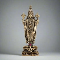 Tirupati Balaji Brass Idol – 6-Inch Lord Venkateswara Standing Murti | Venkatachalapati Srinivasa Statue