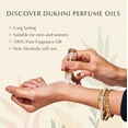thumbnail image 4 of Dukhni Ma’amoul  Attar Arabic Perfume Oil Set |  6 assorted scents x 6ml each | Alcohol- Free, Sustainable | Wrist perfume, Gift Set, 4 of 6