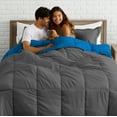 thumbnail image 7 of Bare Home Goose Down Alternative Reversible Comforter, Twin/Twin XL, Gray/Medium Blue, 7 of 7