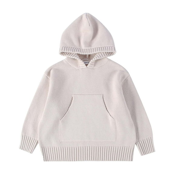 Zshosam Toddler Boy Sweater Baby Boy Toddler Knit Sweater Cute Round Neck Long Sleeve Pullover Warm Kids Tops Size 3T 4T,(Beige 3-4 Years)
