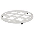 thumbnail image 4 of Home Basics Lattice Collection Cast Iron Trivet, White, 4 of 6