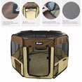 thumbnail image 2 of Jespet Portable Soft Dog Playpen for Pets with Carry Bag, Gray (3 Pack), 2 of 2