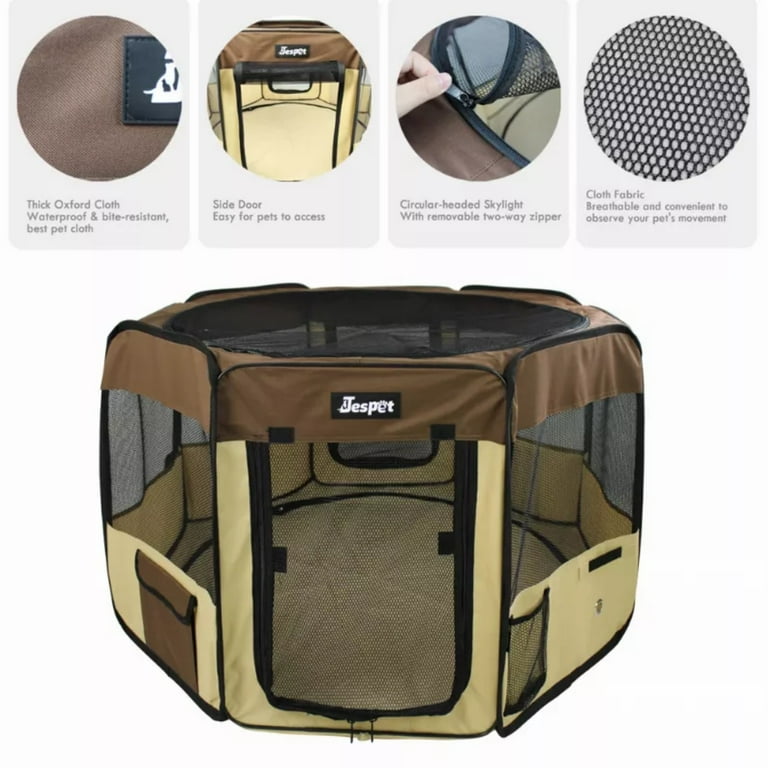 Dog Cat Elitefield Soft Puppy Pen Jespet Portable Soft Dog Playpen