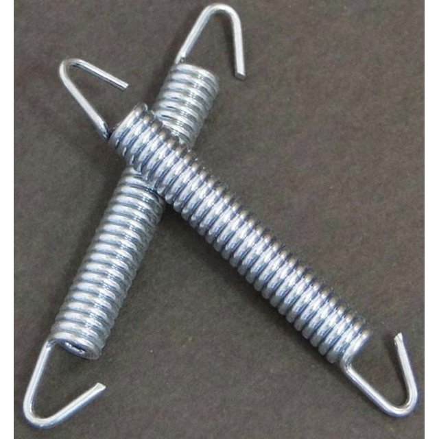 Helix Racing Exhaust Spring 495-8302 83 Millimeter Length; Zinc Plated Steel; With Swivel Hook; Set Of 2