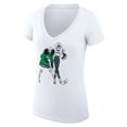 thumbnail image 2 of Women's G-III 4Her by Carl Banks White Vancouver Canucks Super-Slim Fit Lightweight Hockey Girls V-Neck T-Shirt, 2 of 3