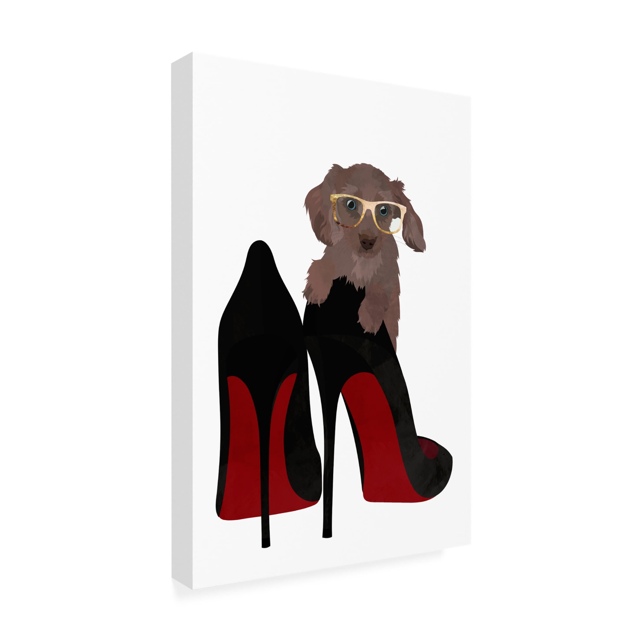 Trademark Fine Art Sarah Manovski  Daschand Shoe Canvas Wall Art