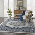 thumbnail image 6 of Nourison Persian Vintage Persian Center Medallion Ivory Blue Area Rug, 6 of 8