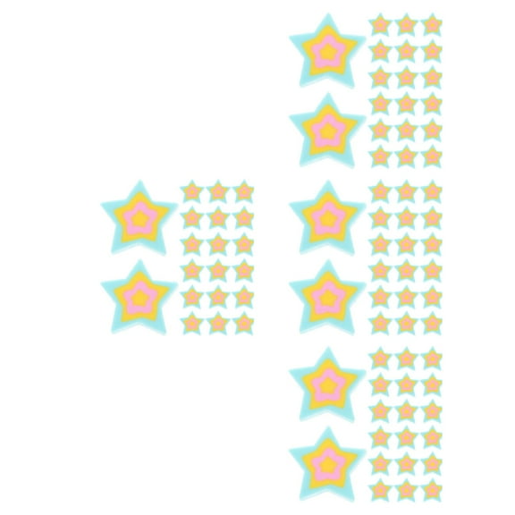 WORGEOUS 200 pcs  Kawaii Star Shaped Miniature Erasers Tiny Cartoon Erasers Multi-Use Miniature Erasers Convenient Erasers Cute Pencil Erasers for Classroom