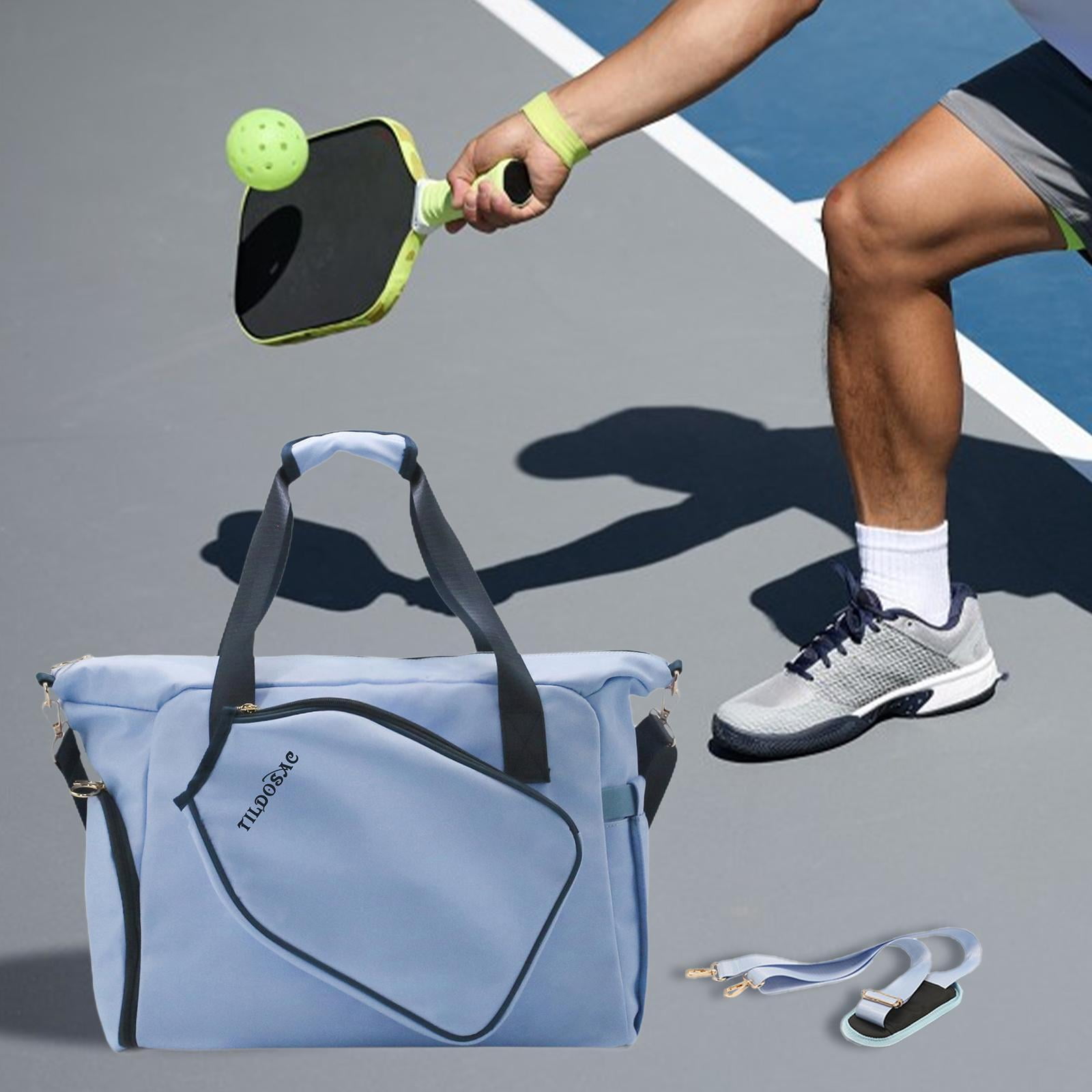 Baoblaze Pickleball Bag Carry Bag Tennis Racket Bag Crossbody Bag Pickleball Tote Bag