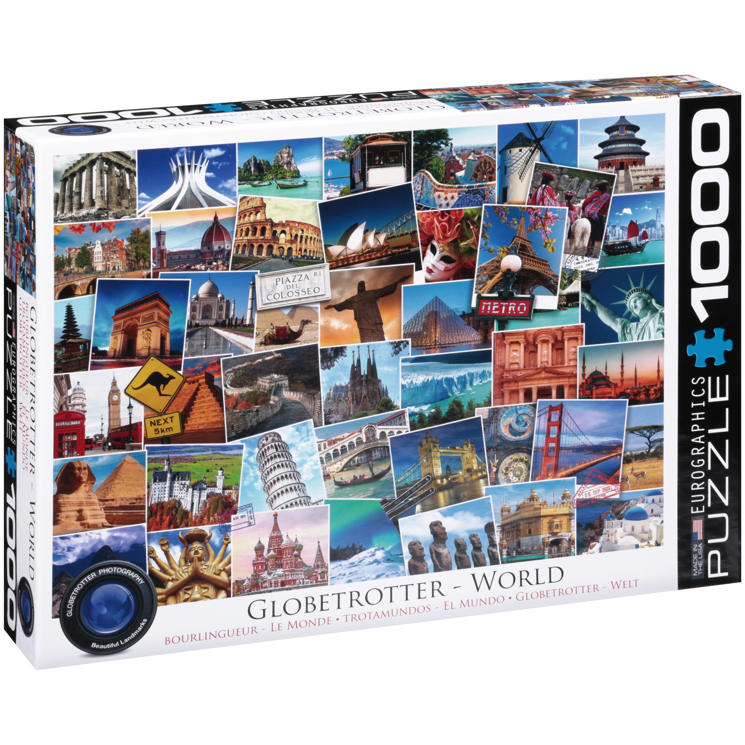 World Globetrotter 1000 Piece Puzzle Walmart Com Walmart Com