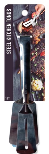 Gwen Studios Stainless Steel Grill Spatula and Tong Kitchen Utensil, 10.75" x 4"