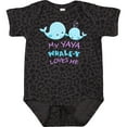 thumbnail image 3 of Inktastic My Yaya Whale-y Loves Me Boys or Girls Baby Bodysuit, 3 of 5