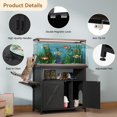 thumbnail image 4 of Black 40-50 Gallon Aquarium Stand with Cat Litter Box Enclosure, 4 of 9