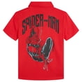 thumbnail image 2 of Marvel Spider-Man Toddler Boys' Hawaiian Short Sleeve Button Down Shirt Spider Man Red, 2 of 4
