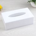 thumbnail image 2 of Caja de pañuelos de plástico blanco kaili Sencillez, 2 of 5