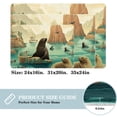thumbnail image 2 of Sea Lion Area Rugs: Polyester Non-Slip Machine Washable Floor Carpet Office Rug, 2 of 6
