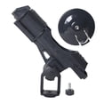 thumbnail image 2 of AWHAO ABS Plastic Fishing Pole Holder Adjustable Mounting Bracket for Kayak Canoe Boat Black Base, 2 of 9
