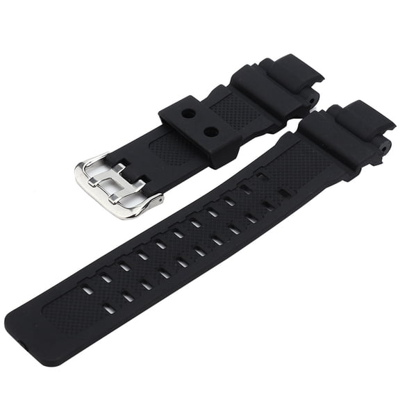 NFTIGB PU Watchband Watch Strap Band Replacement Fit for Casio GA 1000 GW 4000 G 1400 GW A1000 Series with Buckle Men Women Wristwatch Accessories Black (6.69 inches / 17 cm)