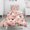 Pink Beagle and, variant on Pink Border Collie Dog and Flower Floral Duvet Cover and Pillowcase Set for Single Bedding, Bedroom Accessories for Kids Teens
