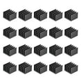thumbnail image 5 of Uxcell 14x14x10mm Black Sticky Aluminum Heatsink Electronics Cooler 20 Pcs, 5 of 5