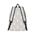 thumbnail image 3 of Daiia Rabbit And Heart Vintage Canvas Backpack for Men and Women ,Hiking Backpack,Travel Laptop Bag for School,Large Capacity Backpack, 3 of 8