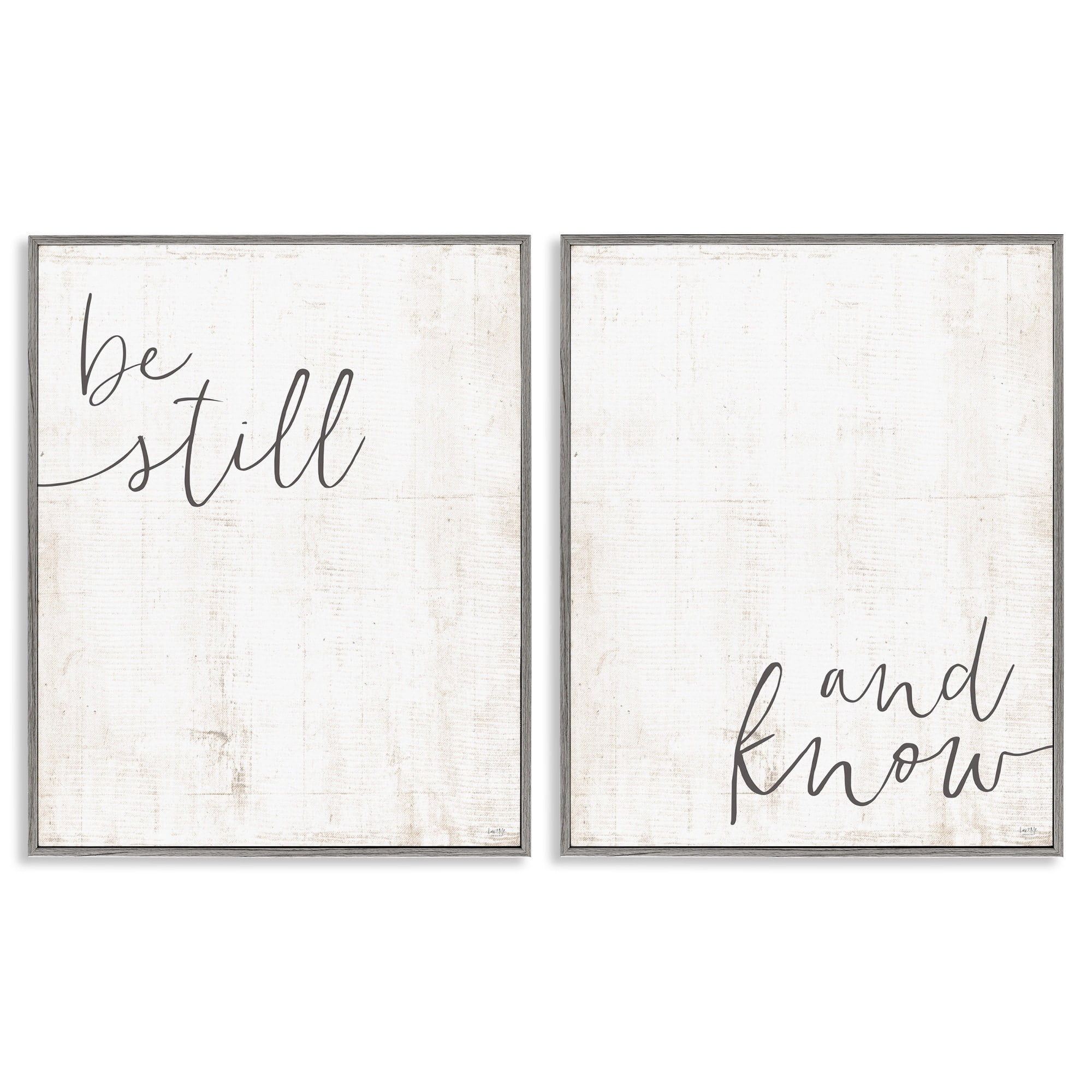 Stupell Industries Be Still And Know Calligraphy Inspirational Phrase,16 x 20, Design by LUX + Me Designs