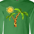 thumbnail image 4 of Inktastic Palm Trees with Cute Smiling Sun Long Sleeve T-Shirt, 4 of 5