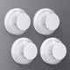 thumbnail image 1 of Juego de 4 Toalleros TUNC Corona para Baño Blanco 5,2*3,3cm Sencillez, 1 of 4