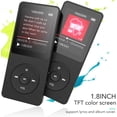 thumbnail image 3 of Mp3 clásico de 16 GB con batería ultralarga, duración de hasta 70 horas de reproducción de música con pantalla de 1,8 pulgadas, reproductor de MP3 deportivo pequeño para niños/adultos (ranura para tarjeta de memoria de hasta 128 GB) -A02S negro Sincero Electrónica, 3 of 5