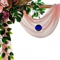 thumbnail image 3 of MDS pack of 1 panels (30" width x 20Ft Long) Wedding Arch Draping Fabric sheer Chiffon Fabric Drapery for Wedding Ceremony -dusty rose, 3 of 7
