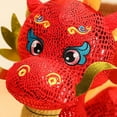 thumbnail image 4 of vnanda Cute Dragon Plushie Chinese Zodiac Dragon Plush Cute Three-dimensional Cartoon Stuffed with Printed Scales Plump Facial Expressions Soft for Dragon, 4 of 8