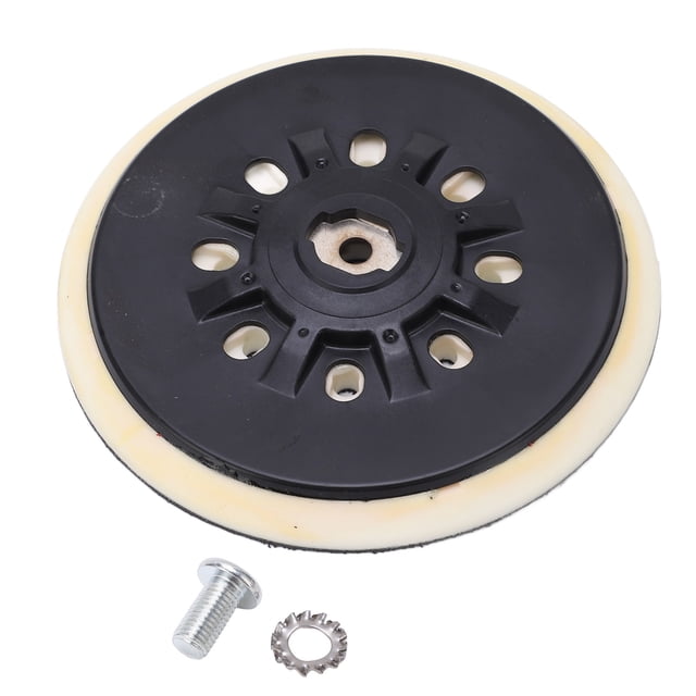 Placa de respaldo para pulidora Placa de respaldo de gancho y bucle resistente al desgaste de PU de 17 orificios para muebles de automóviles