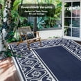 thumbnail image 7 of HUGEAR Outdoor Rugs Clearance 6'x9' Waterproof Patio Rugs Area Rugs Plastic Straw Rugs, Camping RV Rugs for outside, Balcony, Pool, Deck Rug, 7 of 7